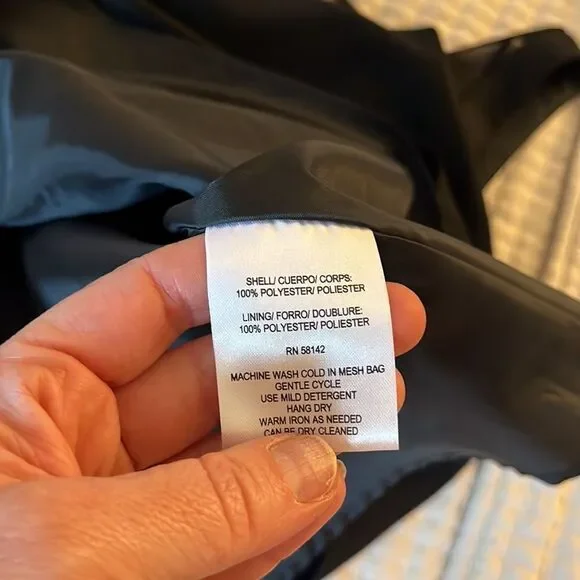 London Times Dress Womens Size 8 Black Sheer Top Fit and Flare - Picture 9 of 9